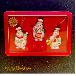 Lenox Snowmen Ornament Set from 2003